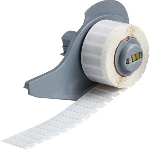 brd139830, M71-10-727 этикетки, материал B-727, полиимид, белый глянцевый, размер 19.05х6.35мм, 750 шт. в упак.