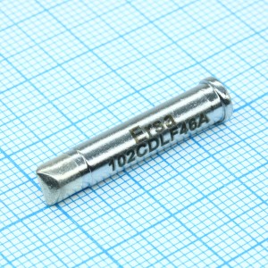 0102CDLF46A, Жало паяльное для паяльников ERSA I-Tool, I-Tool Nano, I-Tool Pico, клин асимметричный 4,6 мм