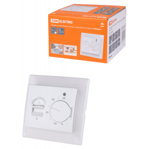 Термостат для теплых полов ТТП 16А 250В с датчиком 3м "Таймыр" белый SQ1814-0031