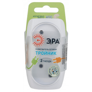 Разветвитель 2-м без заземл. 16А IP20 SP-2-W бел. C0045520