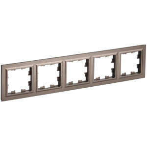 BRITE Рамка 5-мест. РУ-5-БрТБ бр. BR-M52-K45