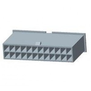 2-1969612-2, Проводные клеммы и зажимы 22P FH 2ROW NAT V0 PLUG HOUSING