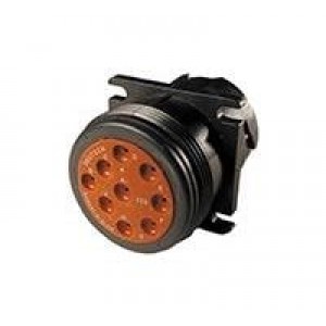 HD10-9-1939PE, Автомобильные разъемы RECP HD10 9 WAY FLANGE