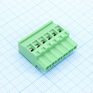 2EGTKB-5.08-06P-14-100, Разъемный клеммный блок, 6 контактов. Серия 2EGTKB-5.08