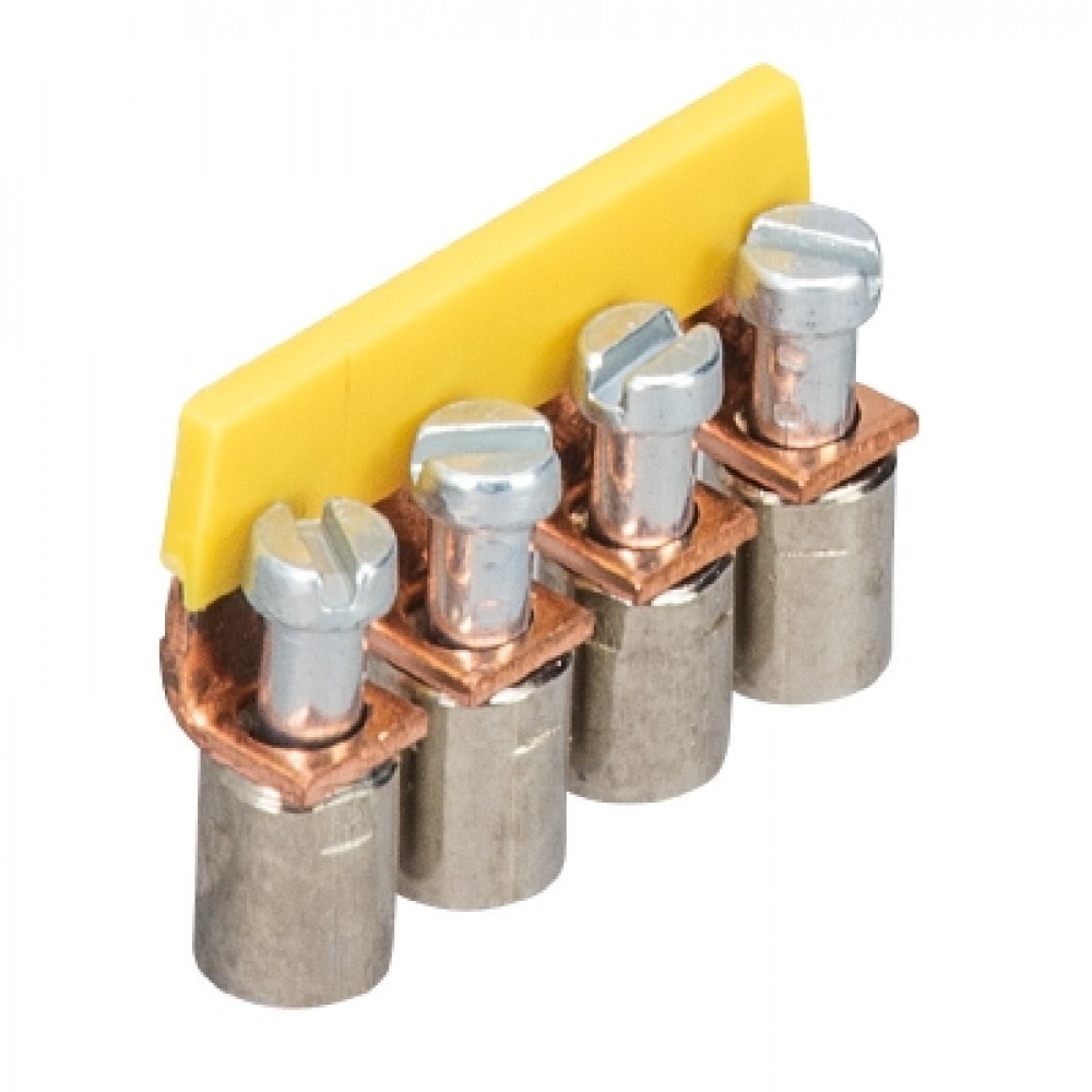 Изображение товара Соединительная перемычка IVB WK 4-4 винтовая 4 полюса Желтая