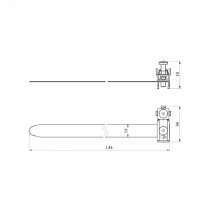 Хомут для уравнивания потенциалов, D0-36 мм NE1101