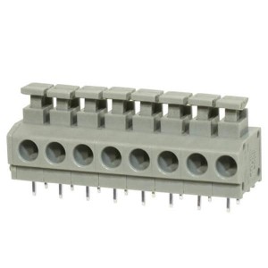 TBL001-500-08GY-2GY, Фиксированные клеммные колодки Terminal block, screwless, 5.00, horizontal, 8 poles, cool gray