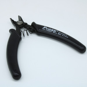 1PK-5101-C, Кусачки усиленные с клипсой безопасности и возвратной пружиной антистатические, 125мм