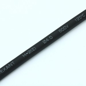 Трубка термоусадочная ТУТ нг 4,0/2,0 черная, термоусаживаемая трубка в метровой нарезке, не поддерживает горение