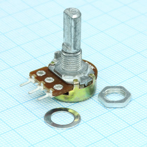 16K1 F 100k, Резисторы регулировочные однооборотные(300°С). Предназначены для работы в электрических цепях постоянного, переменного и импульсного тока