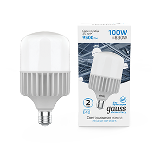 Лампа Elementary T160 100W 9500lm 6500K E40 LED 1/8 63430