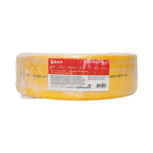 Термоусаживаемая трубка ТУТ нг 60/30 желтая рулон PROxima tut-60-y