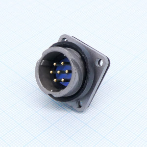 FQ18-7ZJ-S, Блочная вилка, 7 контактов, S пластиковая крышка для блоч.