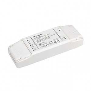 Блок питания ARV-SP-24040-PFC-DALI-1-10V-PD (24V, 1.67A, 40W) 041385, Блок питания 24V, ток 1.67А, 40Вт, с управлением DALI, 1-10V и функцией PUSH DIM, с корректором мощности, PF>0,95. Тонкий пластиковый корпус IP20. Вход: 220-240VAC. Размер 150х52х28 mm. Гарантия 5 лет.