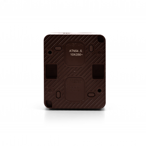 AtlasDesign PROFI IP54 О/У 2-клавишный ВЫКЛЮЧАТЕЛЬ 10 АХ, КОРИЧНЕВЫЙ ATN546051