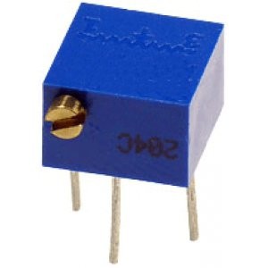 3266P-1-104LF, Потенциометр многооборотный керметный 100кОм 0.25Вт PC PIN 
