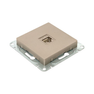 Механизм розетки RJ45 (cat5), шампань Эпика EKF UP1-SOC-RJ45-5