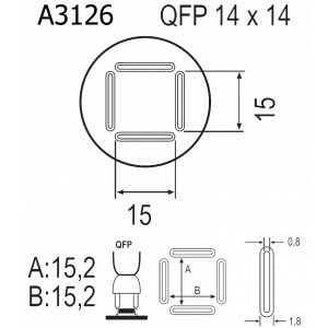 QUICK A3126, Насадка для термофена в паяльных станциях серий Quick 856, Quick 858, Quick 2008, Quick 997, Quick 861DA