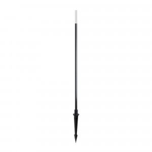 Светильник KT-CANNA-L750-1W Warm3000 (DG, 110 deg, 24V) 034162, Декоративный ландшафтный светильник. Мощность 1.4 Вт, св. поток 35 лм, 25 лм/Вт, теплый 3000 K, CRI>80, угол 110°, напряжение питания 24 В. Темно-серый фигурный корпус из алюминия, экран PMMA, степень защиты IP65. Размер: диаметр 16 мм, высота 750 мм.