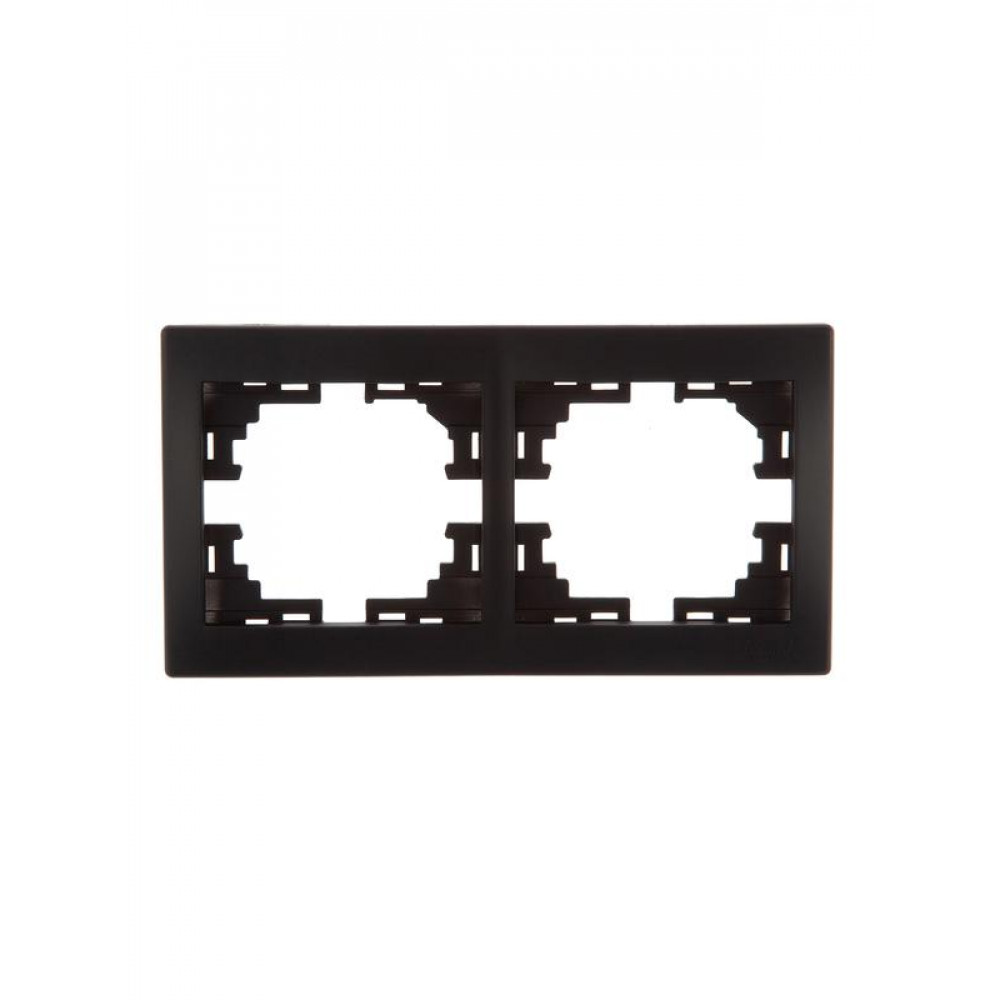 Изображение товара Рамка 2-м Mira горизонт черный бархат 701-4200-147 для электроприборов