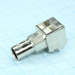 5227677-1, Разъем BNC Коаксиальный, Прямоугольное Гнездо, Пайка, 50 Ом, Фосфористая Бронза,  4GHz