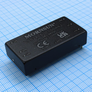 VRB2405LD-50WR3, Преобразователь DC/DC мощность, Вт: 50 вход 24(18...36)В выход 5В/10А изоляция 1500В КПД 91% -40°С...+105°С