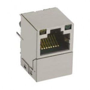 V8BR-1AX1-JK, Модульные соединители / соединители Ethernet ICM VERTICAL 5GBT LED, PoE