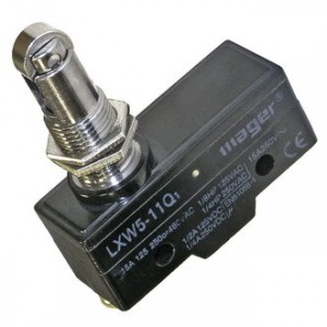 LXW5-11Q1, Микропереключатель концевой с роликовым толкателем, ON-(ON)  15 A, 250 В