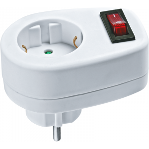 Переходник 1-м 94 669 NAD-1E-СS-WH с выкл. 94669