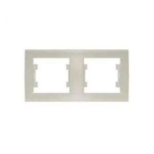 Рамка 2-м Бриллиант горизонт. сл. кость 7948684