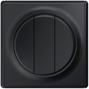Выключатель 3-кл. СП Florence 10А IP20 механизм черн. (1E31901303) 2172826
