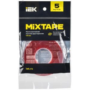 MIXTAPE PRO Лента монтажная прочная двусторонняя 1х9мм 5м IEK MT7-LM30-01-09-05