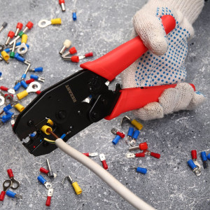 Кримпер для обжима автоклемм изолированных 0.5-6.0кв.мм (ht-301 H) 12-3014