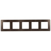 Рамка для розеток и выключателей Серия 12 12-5105-13 на 5 постов, Сатин, бронза Б0052546