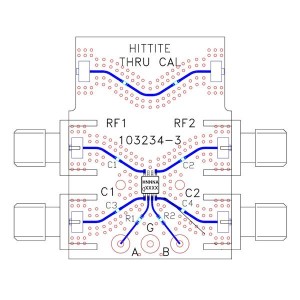 EV1HMC199AMS8, Радиочастотные средства разработки HMC199AMS8E EVAL