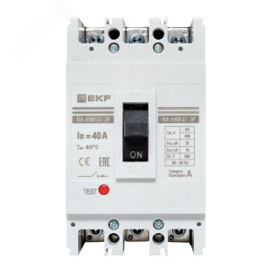 Выключатель автоматический 3п 63/40А 25кА ВА-99М PROxima mccb99-63-40m