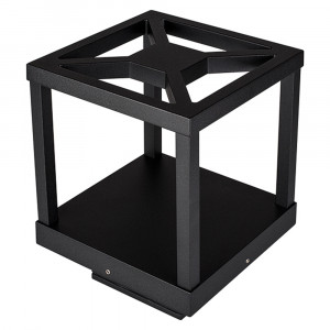 Светильник LGD-Path-Cub-H230B-12W Warm White 021810, 230мм уличный светодиодный светильник для дорожек, угол освещения 125°, свет на 4 стороны. Цвет ТЕПЛЫЙ БЕЛЫЙ 3000К, светодиод 12Вт CREE (653 лм). Влагозащищенный корпус IP54 - черный алюминий, экран закаленное стекло. Питание 100-240В, мощность 12 Вт. Раз