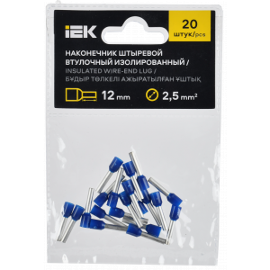 Наконечник НШВИ 2.5-12 темн. син. (уп.20шт) IEK UGN11-D25-012-020