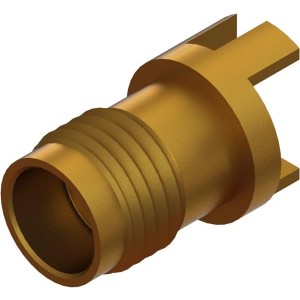 1621-60008, РЧ соединители / Коаксиальные соединители 2.4mm F Edge Launch .062" PCB Thickness