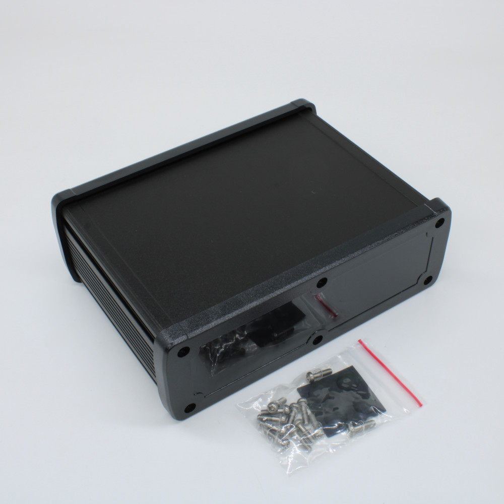 Изображение товара Алюминиевый корпус ALUG708BK120-BK с пластиковыми панелями