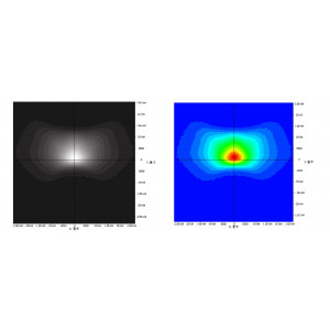 ALST173D12LED5050T3M, Групповая прямоугольная линза 2x6 на 12 светодиодов 3030/3535/5050, эфф=93%, диаграмма T3 , 173x71.4мм H:9,38мм, PMMA