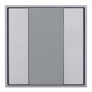 INTELLIGENT ARLIGHT Панель KNX-223-2-GREY (BUS) 027963, Универсальная многофункциональная встраиваемая настенная панель для систем KNX. 2 клавиши. Тонкая рамка, материал - металл. Цвет корпуса - серебристый. Питание от шины KNX DC 21-30V. Габариты 80x80x27 мм.