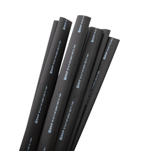 Термоусаживаемая трубка ТУТ нг 14/7 черная в отрезках по 1м PROxima tut-14-b-1m