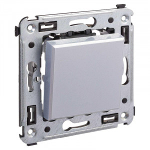 Выключатель одноклавишный в стену, 