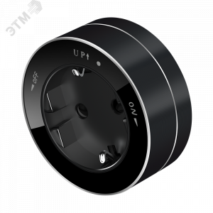 MultiTrack Розетка 2К+З круглая 16А/250В Антрацит MTK13001B