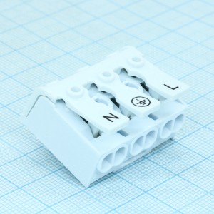 DG238-10.0-03P-19-01A(H), Электромонтажный клеммник на 3 контакта.