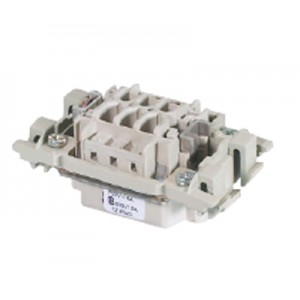 Вилочная контактная вставка Z5.571.1856.0, Вилочная контактная вставка, винтовая фиксация, 24 полюса + PE, типоразмер 24B, 690V, 16A, сечение обслуживаемых проводников 0,5-2,5 мм кв, тип покрытия контактов: олово, с упорами для защелок, с монтажной рамкой