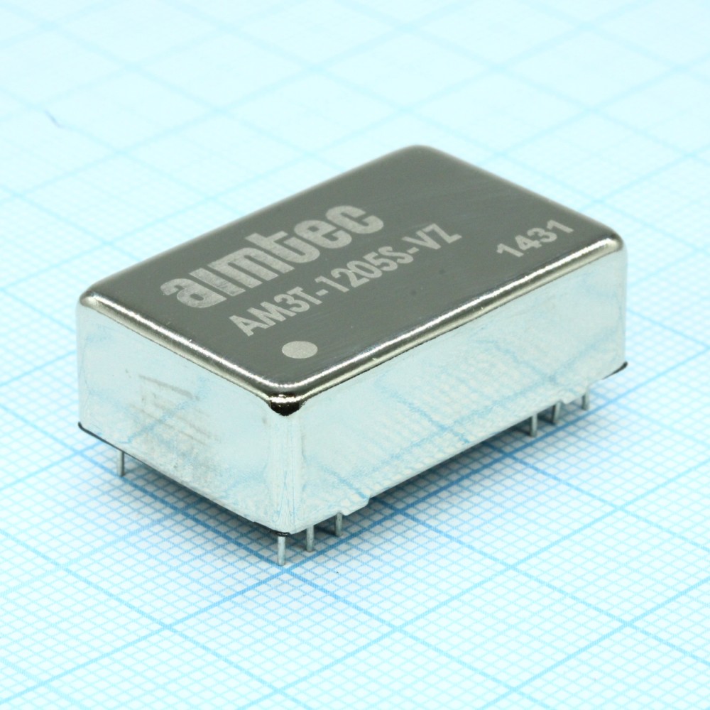 Изображение товара Преобразователь Aimtec AM3T-1205S-VZ DC/DC 3Вт 5В 0.6А с изоляцией