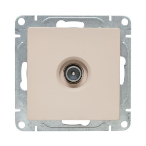 Механизм розетки TV, оконечная, кремовый Эпика EKF UP1-SOI-TV-3