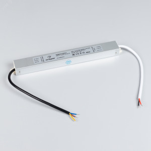 Блок питания ARPV-24060-SLIM-D (24V, 2.5A, 60W) 025027(1), Источник напряжения с гальванической развязкой для светодиодных изделий. Входное напряжение 170-265 VAC. Выходные параметры: 24 В, 2,5 А, 60 Вт. Встроенный PFC >0,5. Герметичный алюминиевый корпус IP 67. Рабочая температура -30…+50C?. Габаритные размеры д